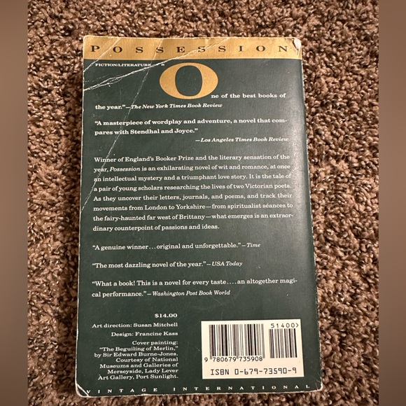 🌸 3 for 10 🌸 Possession: Paperback by A.S. Byatt. Historical Romance - Picture 2 of 3